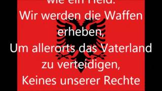 Nationalhymne von Albanien deutsche Übersetzung [upl. by Yltneb]