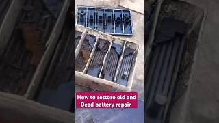 How to restore old and Dead battery repair solar car battery repair shorts viralvideo [upl. by Fillbert]