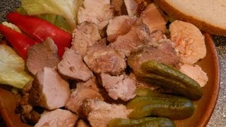 Domací vepřová konzerva  Homecanned meats  videorecept [upl. by Devinne368]