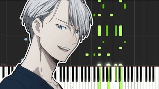 Yuri On Ice Opening  History Maker Piano Tutorial [upl. by Picco]