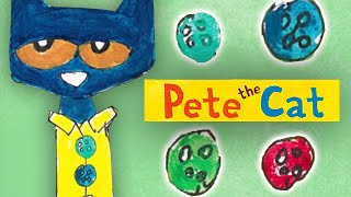 Pete the Cat and His Four Groovy Buttons  Animated Book [upl. by Lipp]