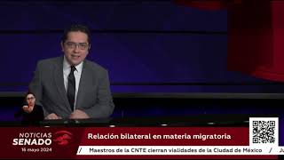 Relación bilateral en materia migratoria [upl. by Akcinahs]