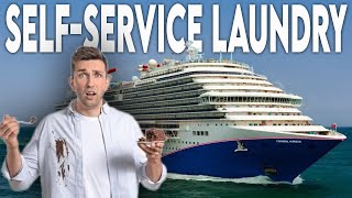 DOING LAUNDRY ON A CRUISE SHIP CARNIVAL VISTA HORIZON amp PANORAMA SELF SERVE LAUNDERETTES [upl. by Boucher83]