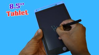 Portable LCD Writing Tablet 85 Inch  Unboxing and Review [upl. by Aerdnac]