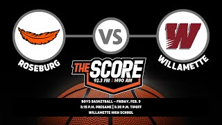 Roseburg Boys Basketball at Willamette Wolverines 2924 [upl. by Gefen415]