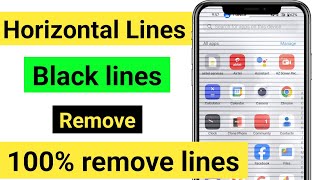 👑how to fix horizontal black lines on phone screen  vivo horizontal black lines  vivo black line 🔥 [upl. by Inirt]