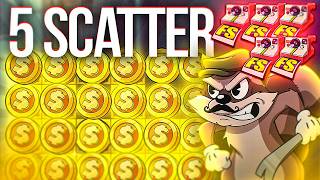 SUPER RARE 5 SCATTER LE BANDIT BONUS INSANE LUCK [upl. by Kerr]