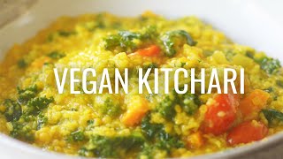 DELICIOUS VEGAN KITCHARI RECIPE TO GIVE YOUR DIGESTION A BREAK  HEALTHY ONE POT MEAL vegankitchari [upl. by Eseyt]