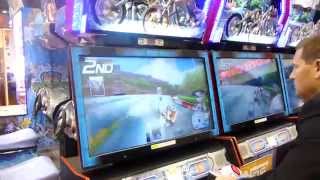 Dead Heat Riders by Namco  Amusement Expo 2013 [upl. by Hippel]