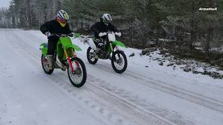 KX500 2T vs KX450F [upl. by Etnecniv384]