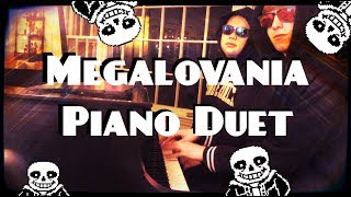 MEGALOVANIA PIANO DUET  UNDERTALE COVER [upl. by Anama499]