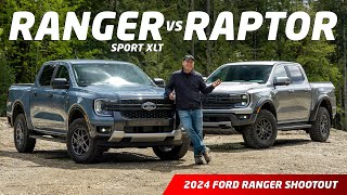 2024 Ford Ranger Sport XLT vs Ranger Raptor [upl. by Nylekoorb]