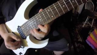 165 Dimarzio Neck Solo Demo with Ibanez RG421 [upl. by Mclaughlin]