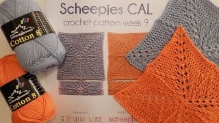 Week 9 Scheepjes CAL 2014  ENGLISH [upl. by Olleina642]