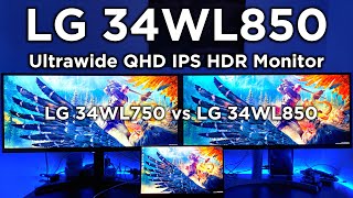 LG34WL750 vs LG34WL850  Best WQHD IPS Ultrawide Monitor [upl. by Betteanne46]