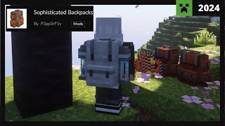 🎒 Como instalar Sophisticated Backpacks MOD para Minecraft  Review 2024 ✅ Forge 1163  1201 [upl. by Andris]