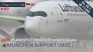 ✈️ LIVE Planespotting München Airport MUC Germany  Sonntag 2812024 [upl. by Maier]