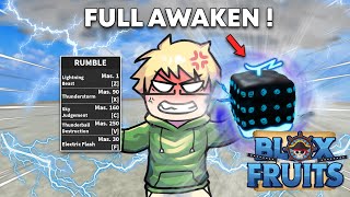 Gw AWAKEN RUMBLE untuk menjadi OVERPOWER di BloxFruits [upl. by Aneehsak]