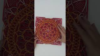 10W Laser Cutter Carves Beautiful Mandala Art ✨lasercuttingmachine lasercutting [upl. by Maighdlin]