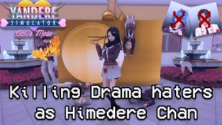 Killing DRAMA HATERS as Himedere Chan  Yandere Simulator 1980s Mission Mode [upl. by Letnuahs350]