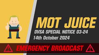 DVSA SPECIAL NOTICE 0324 [upl. by Laved128]