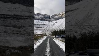 snow ❄️Gleniff horseshoesligoirelandmallu irelanddiaries nature hiking travel winter cricket [upl. by Georgie316]