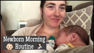 MORNING ROUTINE WITH A NEWBORN  DAY IN THE LIFE WITH A 3 WEEK OLD BREASTFED INFANT  JESSICA LAUREN [upl. by Sydelle]