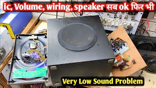 very Low Voice Problem home theatre repair [upl. by Goodson]