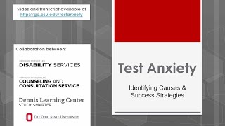 Identifying Causes and Strategies for Managing TestAnxiety [upl. by Eikceb498]