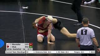 2019 NCAA Wrestling 165 lb Quarterfinal  4 Evan Wick Wisc vs 5 Chance Marsteller LH [upl. by Bellda]