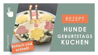 Hundekuchen backen  Geburtstagstorte für den Hund  Rezept  einfach amp schnell [upl. by Ximena930]