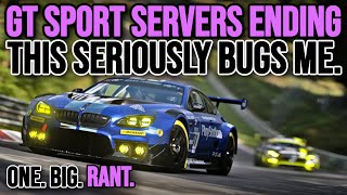 GT SPORT Servers are Shutting Down  And That Seriously Bothers Me  A Rant on the State of GT [upl. by Gnaht]