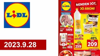 Lidl akciós újság 2023928 [upl. by Greerson]