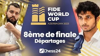 Nepo affronte Vidit le tombeur de Baki  Départages du 18 de finale de la Coupe du Monde FIDE 2023 [upl. by Helm]