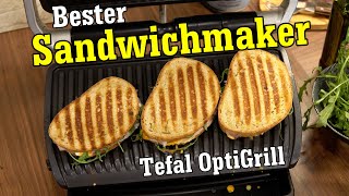 Einfaches Sandwich im besten Sandwichmaker  dem Tefal OptiGrill [upl. by Eniksre]