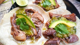 Receta de los tacos de Carnitas más fáciles y auténticos Solo necesitas una olla [upl. by Anala]