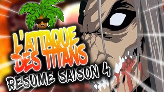 RÉSUMÉ LATTAQUE DES TITANS SAISON 4  PARTIE 1 ET 2 [upl. by Betti]