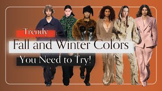 Top Fall amp Winter Color Trends You Cant Miss [upl. by Sezen]