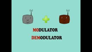 How a MODEM works  Animation [upl. by Merrel]