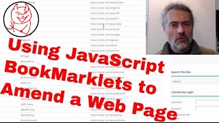 JavaScript Bookmarklets Tutorial  How to create bookmarklet amend DOM to add HTML links to page [upl. by Nilyak109]