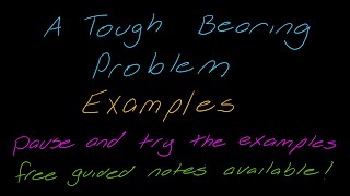 Examples A Tough Bearing Example [upl. by Beacham]