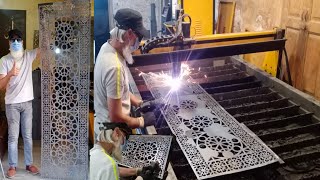 CNC Plasma Cutting MachineGate Design With CNC Router MachineAnd how CNC Plasma Machine is work [upl. by Hodess]