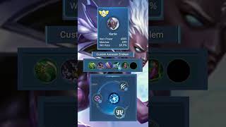 Karrie best build 2024  Mobile legends [upl. by Skinner]