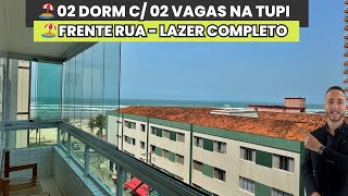 🏖️ 02 Dormitórios c Sacada Gourmet e Vista Mar Frente 02 Vagas e Lazer na Cobertura na Tupi 🏖️ [upl. by Hannahs]