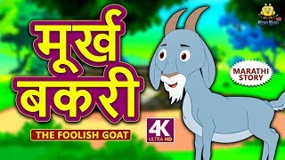 मूर्ख बकरी  The Foolish Goat  Marathi Goshti  Marathi Fairy Tales  Marathi Story for Kids [upl. by Onofredo]