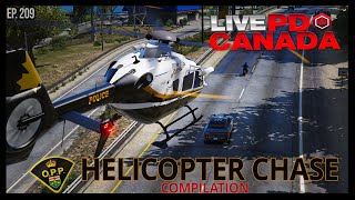 FiveM LivePD Canada Greater Ontario Roleplay  OPP  Police Helicopter Chase Compilation gta5 [upl. by Walther433]