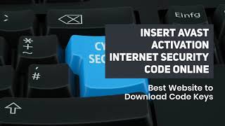 Insert Avast Activation Licence Key Code [upl. by Erbe]