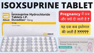 Isoxsuprine hydrochloride tablets ip 10mg in hindi  Isoxsuprine tablet use in pregnancy [upl. by Latimer]