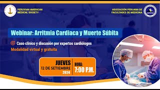 ✅ Webinar Arritmias Cardiacas y Muerte Súbita 12092024 [upl. by Giza]