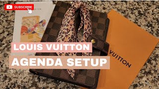 LOUIS VUITTON AGENDA SETUP [upl. by Litnahs994]